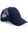 BB75R B75R Beechfield Recycled 6 Panel Snapback Trucker Cap French Navy colour image